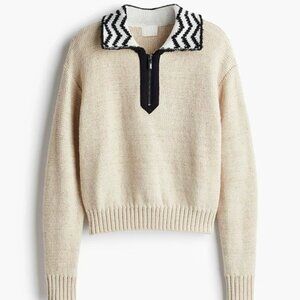 H&M contrasting collar sweater